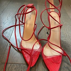 Red high heels